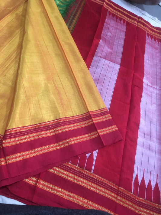 Advika | Ilkal sarees in Viscose with pure silk pallu