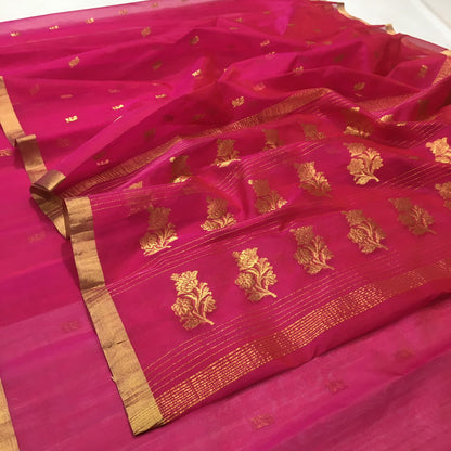 Kajjanbai | Katan Silk Chanderi Saree