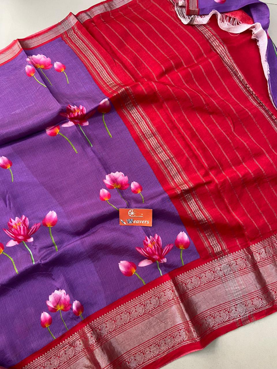 Rekha | Pure Handloom Mangalagiri Cottonsilk Saree