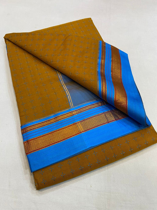 Tripti | Chukki Star Ilkal and Art silk With Cotton Saree