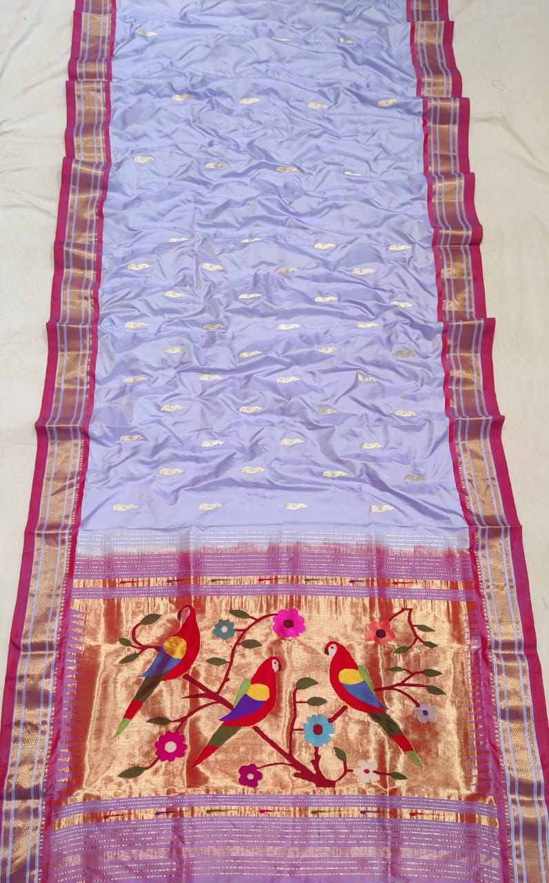 Raveena | Yeola Fancy Paithani Pure Silk Handloom Saree