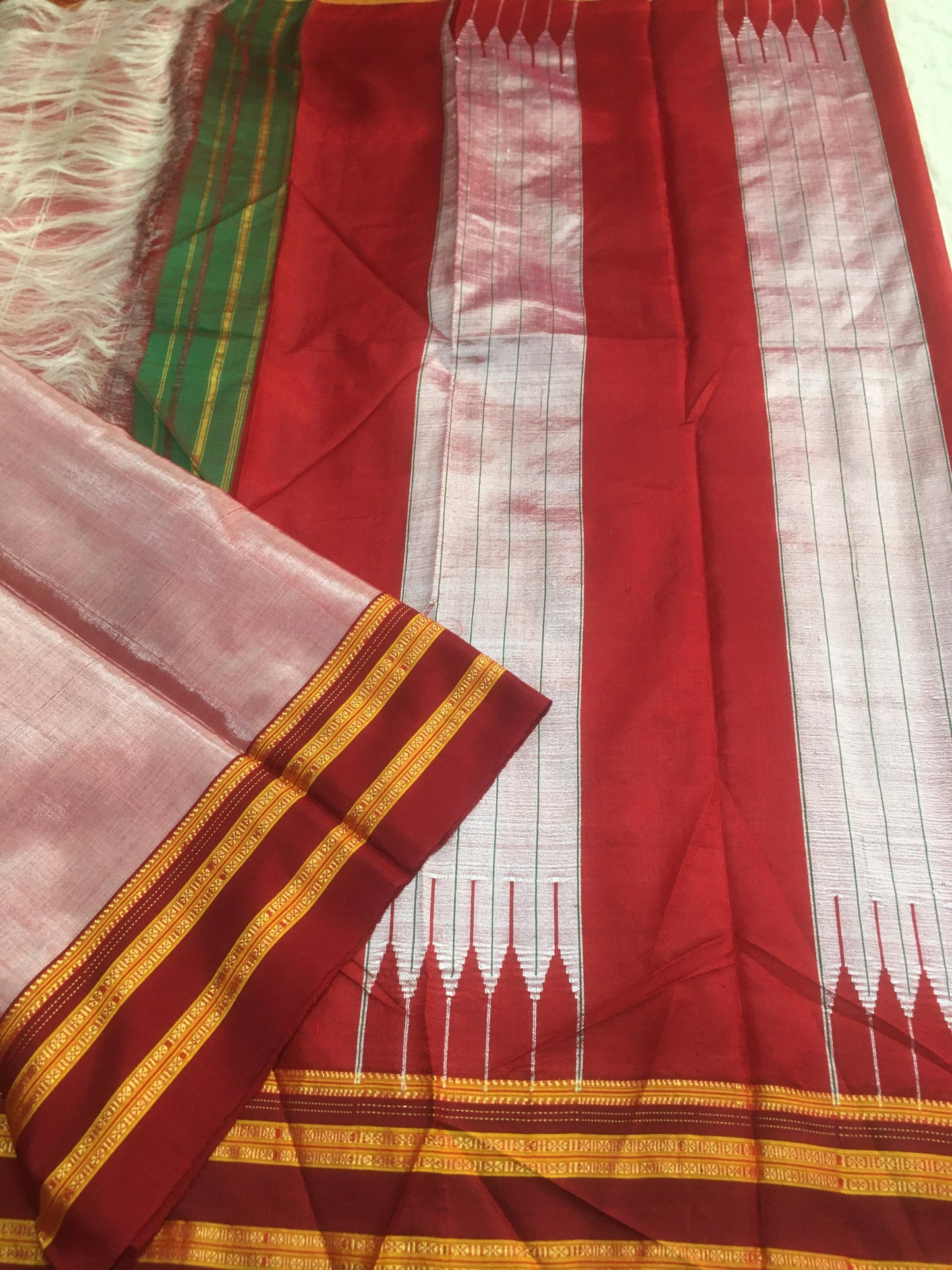 Aachal | Ilkal sarees in Viscose with pure silk pallu