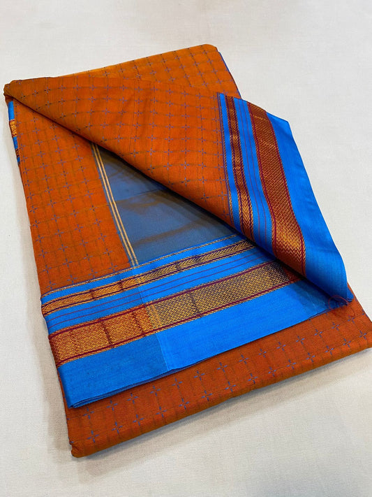 Vaishnavi | Chukki Star Ilkal and Art silk With Cotton Saree