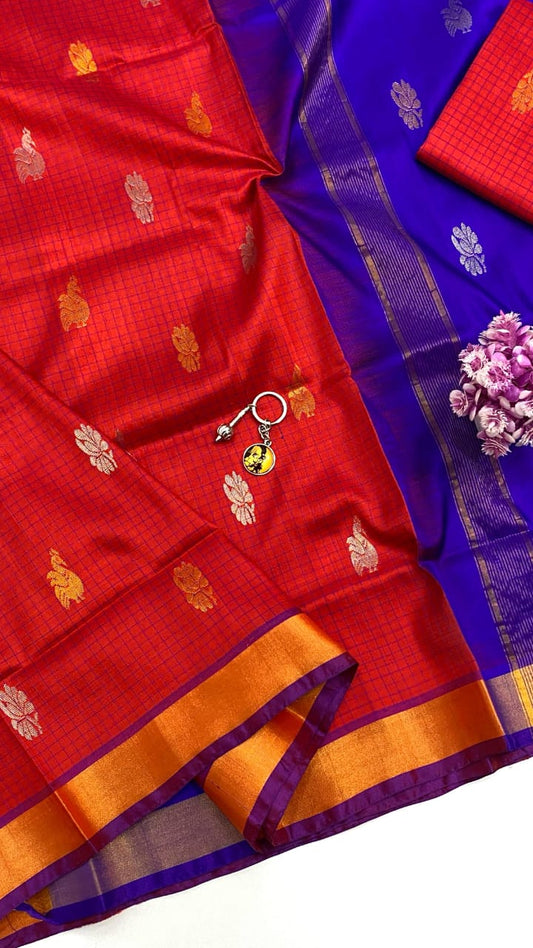 Oeshi | UPPADA CHECKS WITH TOPI BUTTA SAREES