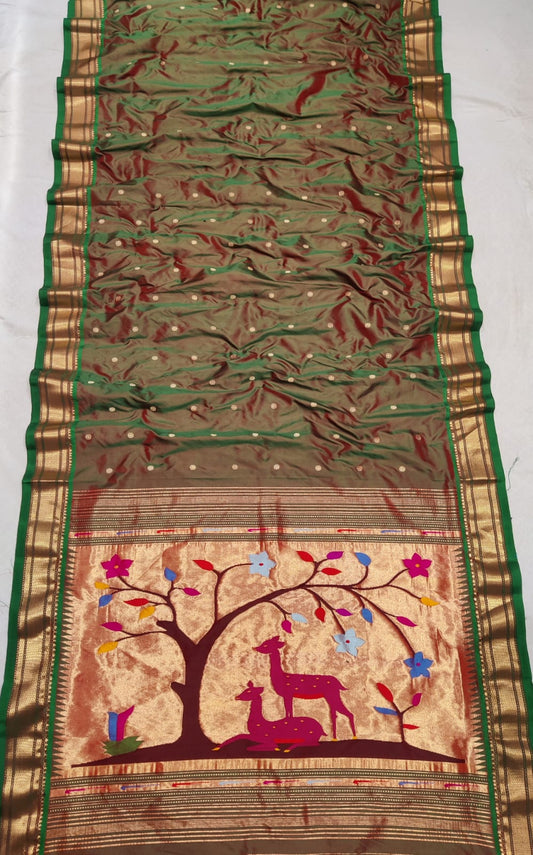 Ridhi | Yeola Fancy Paithani Pure Silk Handloom Saree