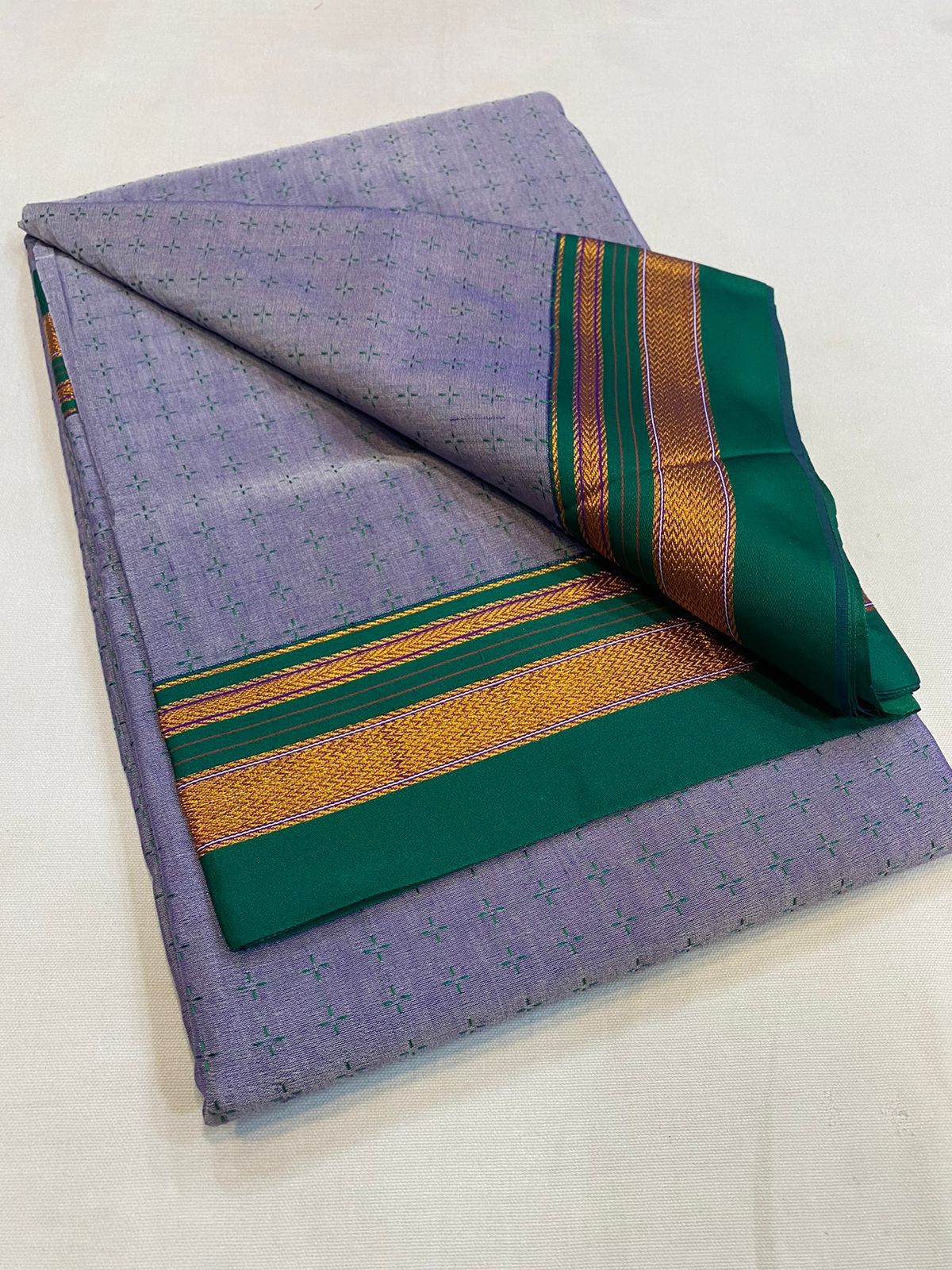 Saanvi | Chukki Star Ilkal and Art silk With Cotton Saree