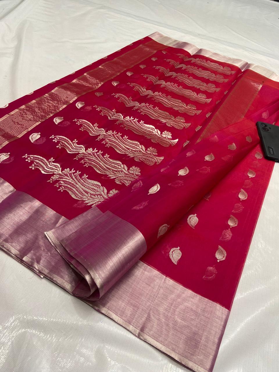 Kamalinee | Katan Silk Chanderi Saree