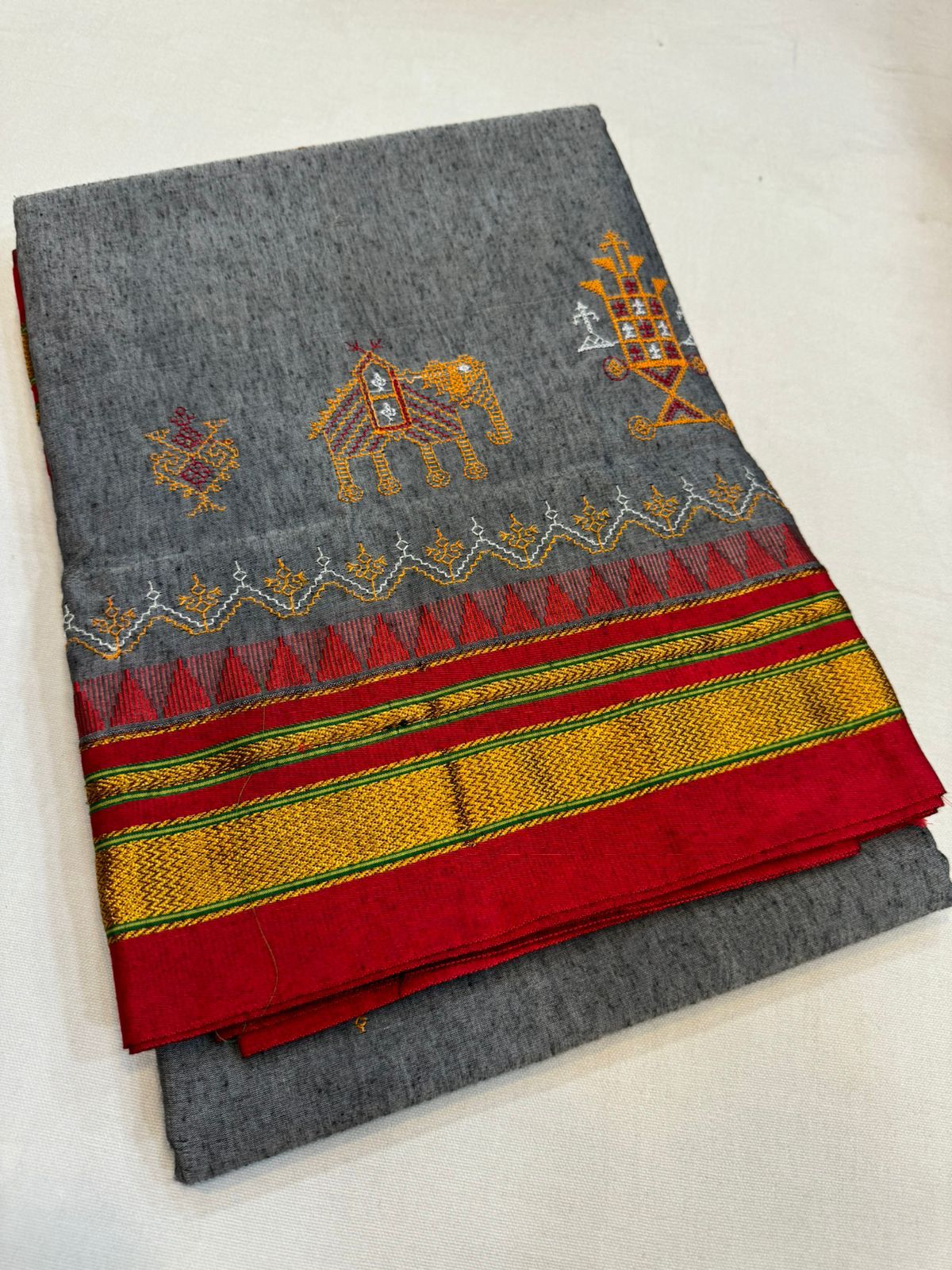 Bimala | Kasuti work Ilkal saree