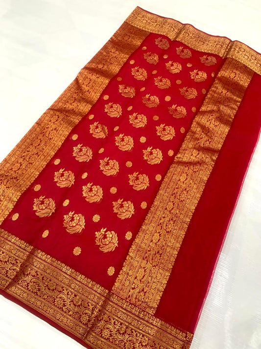 Jayabharathi | Katan Silk Chanderi Saree