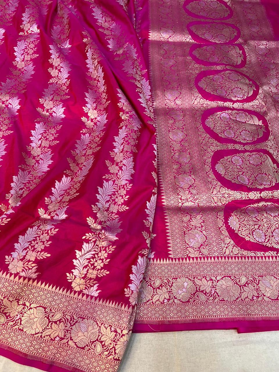 Aisha | HANDLOOM BANARSI PURE KATAN SILK SAREE