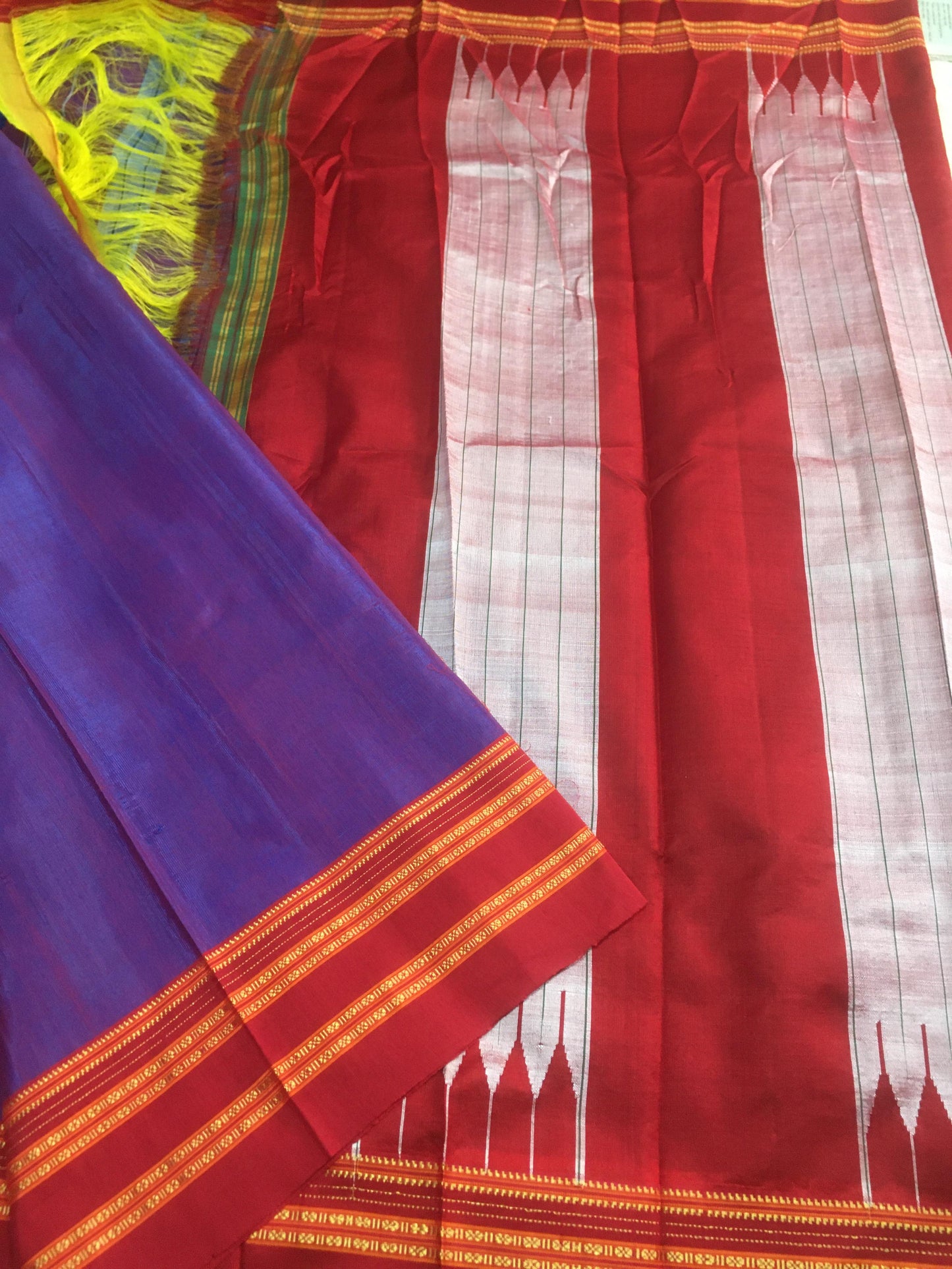 Amruta | Ilkal sarees in Viscose with pure silk pallu