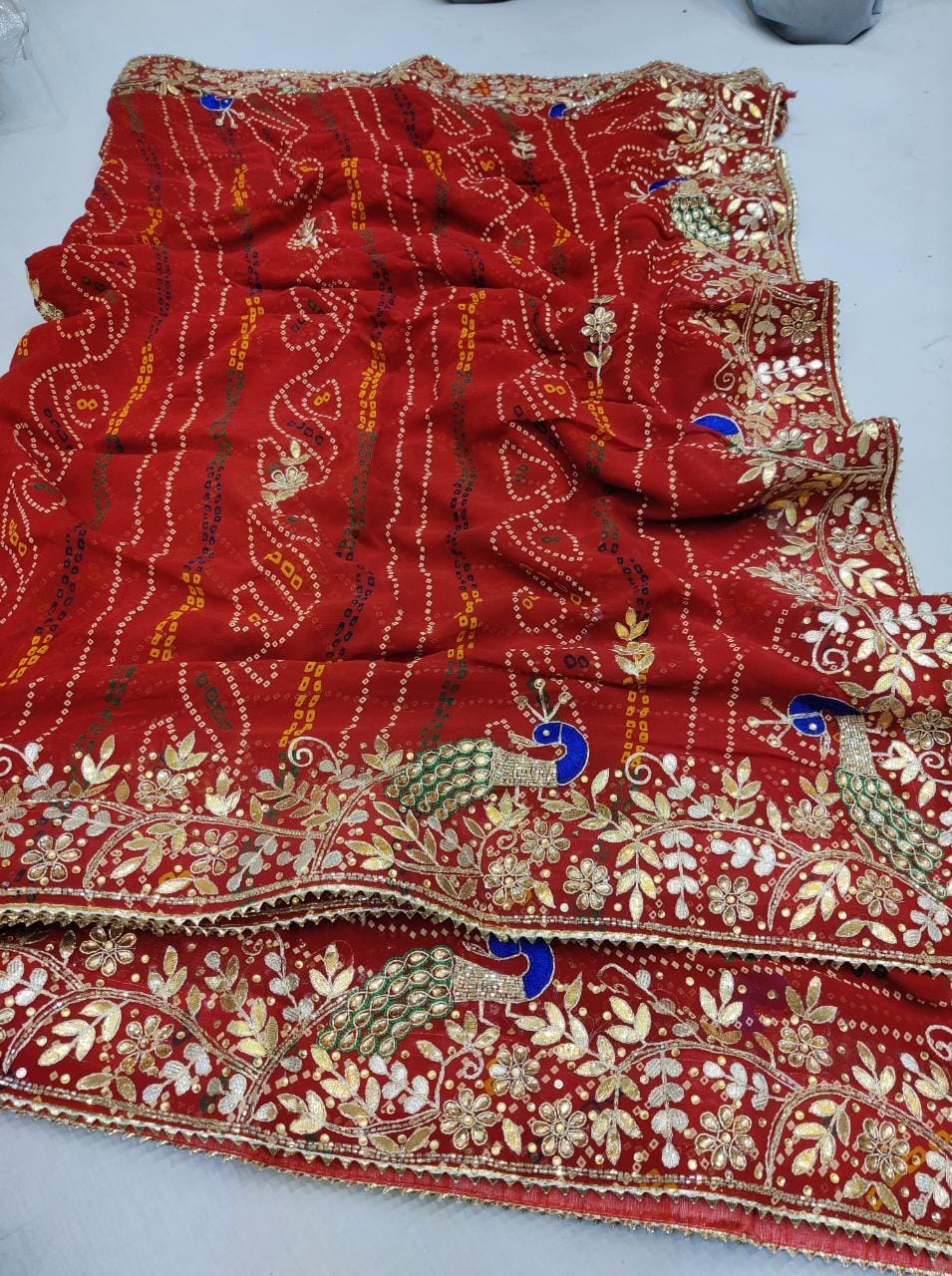 Aarti | Ojaria bandhej  Georgette Saree