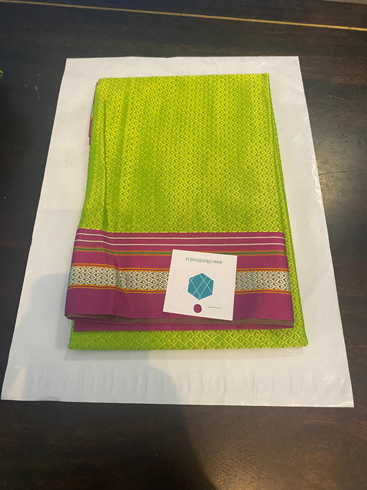 Khun Fabric for blouse - Neon green