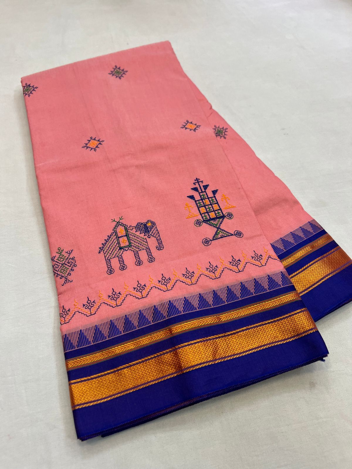 Anvi | Kasuti work Ilkal saree