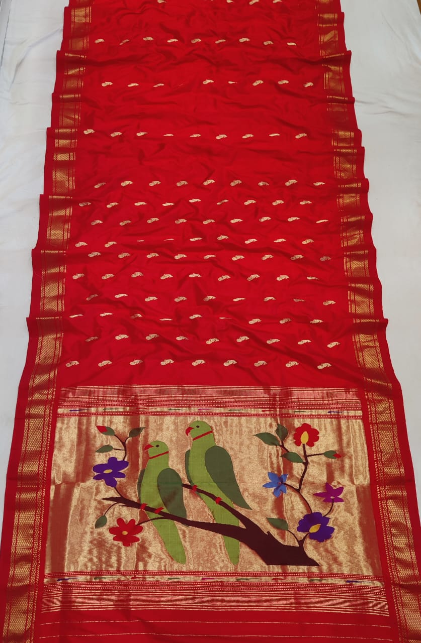 Rupini | Yeola Fancy Paithani Pure Silk Handloom Saree