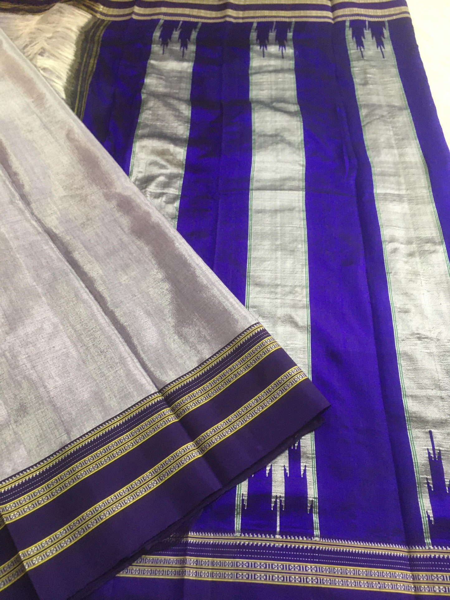 Amruta | Ilkal sarees in Viscose with pure silk pallu