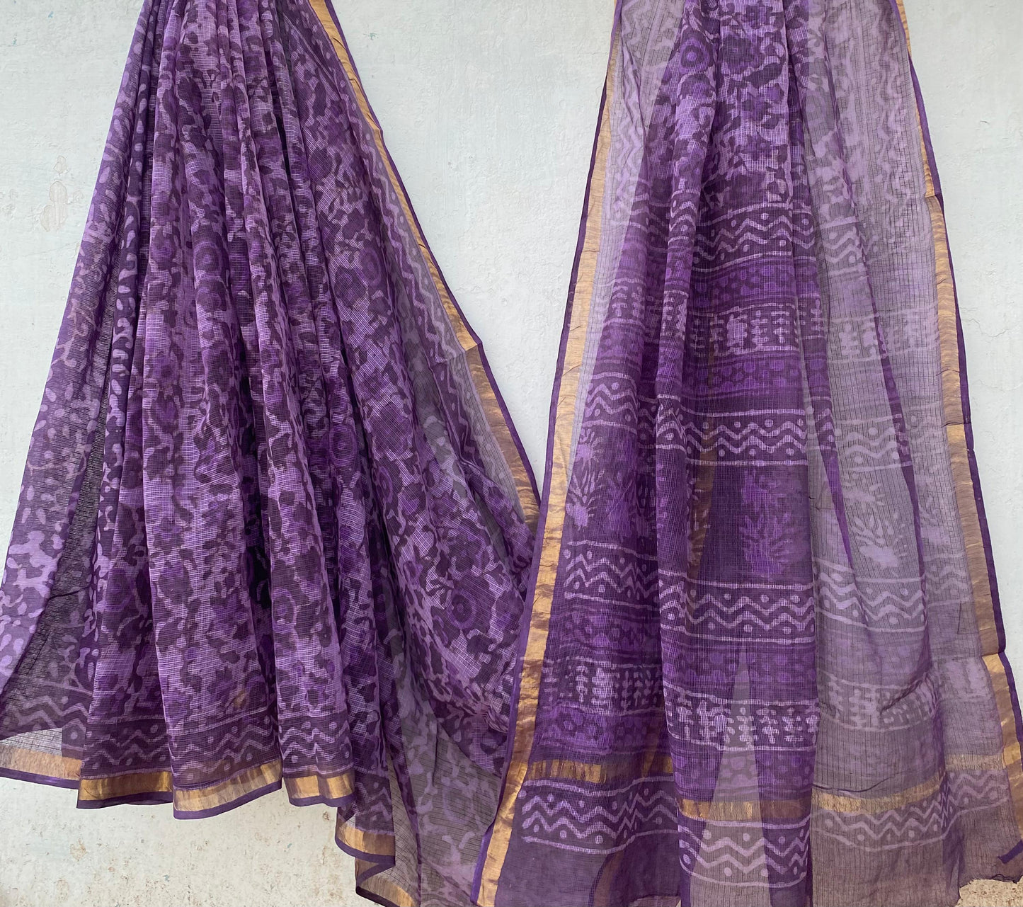 Neha | Kota Doriya Saree with Bagru Prints