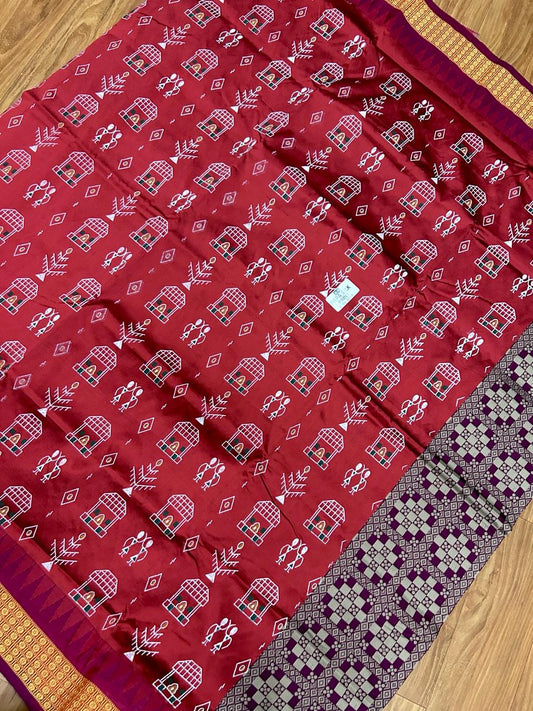 Ijaya | Sambalpuri  Papa Silk Sarees