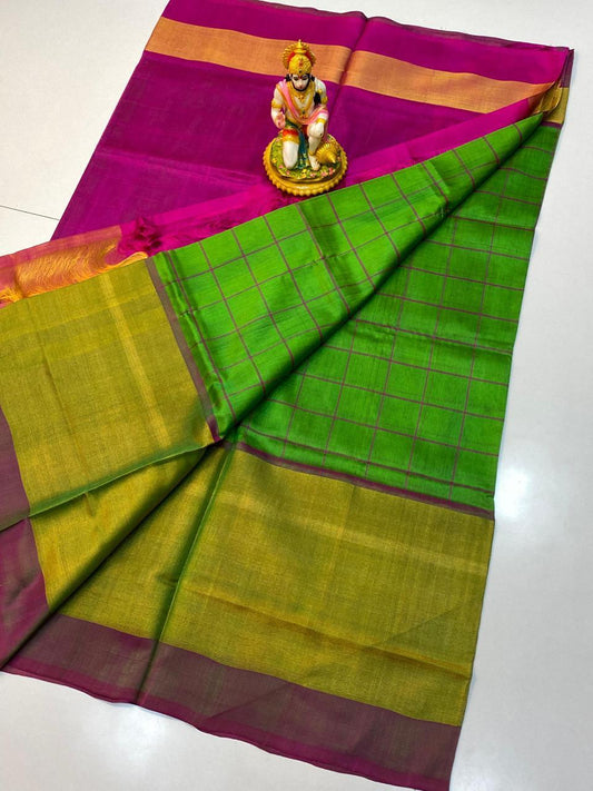 Jhanvi | HANDLOOM UPPADA PURE PATTU SAREES