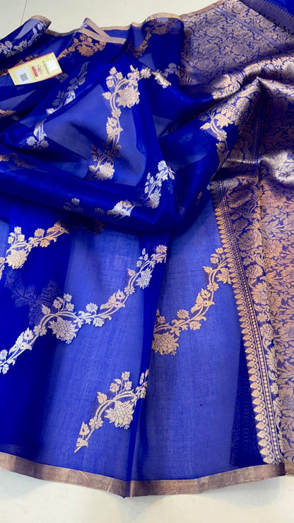 Avneesh | kora organza silk benarasee saree