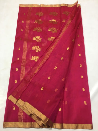 Kajjanbai | Katan Silk Chanderi Saree