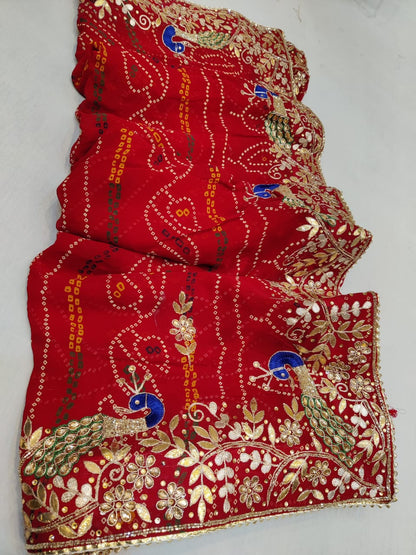 Aarti | Ojaria bandhej  Georgette Saree