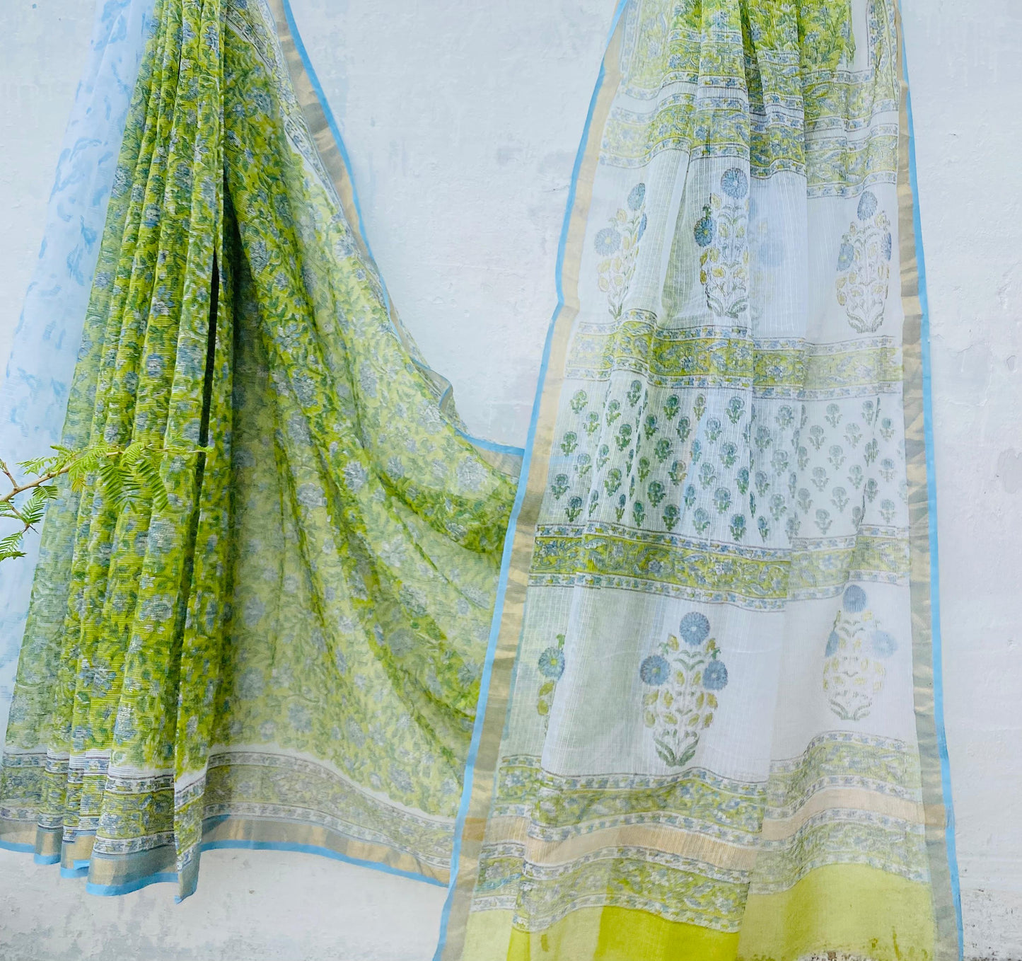 Neena | Kota Doriya Saree with Bagru Prints