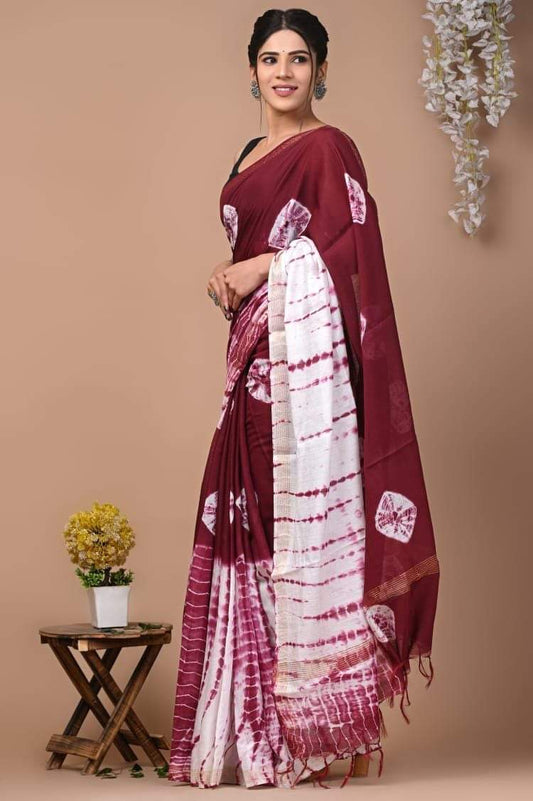 Aadhya |  Crafted Bhagalpur silk Saree