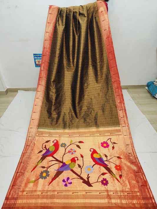 Turvi | SINGLE MUNIYA BROCADE PAITHANI SAREE