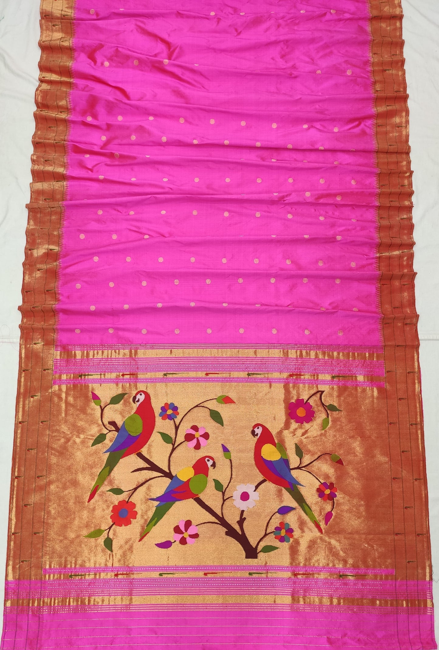 Hema | TRIPLE MUNIYA BROCADE PAITHANI