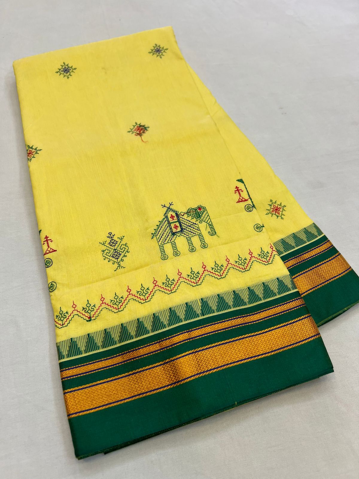 Arunima | Kasuti work Ilkal saree