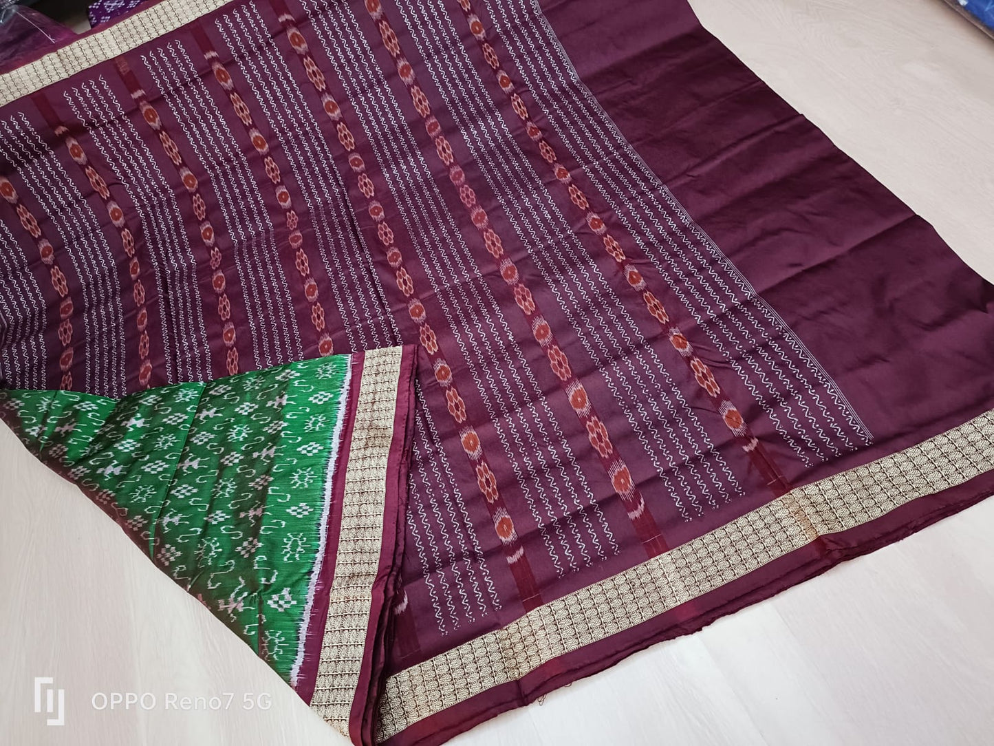 Megha | Sambalpuri Print On Kochi Silk