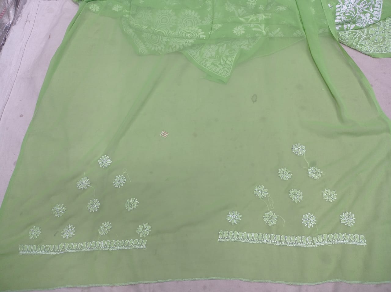 Amrita | Georgette surya chikankari saree