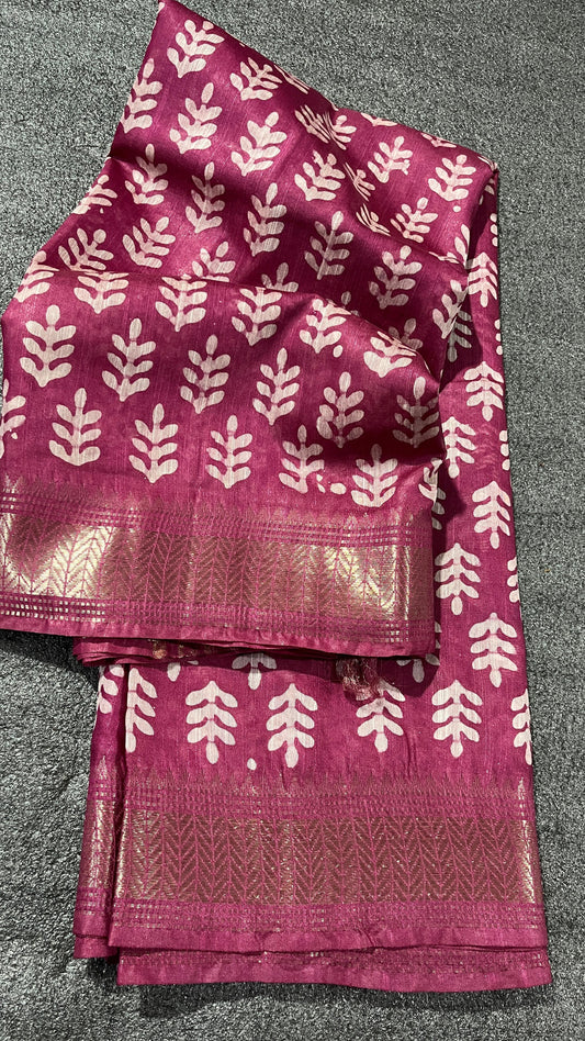Anamika | special hand printed batik saree
