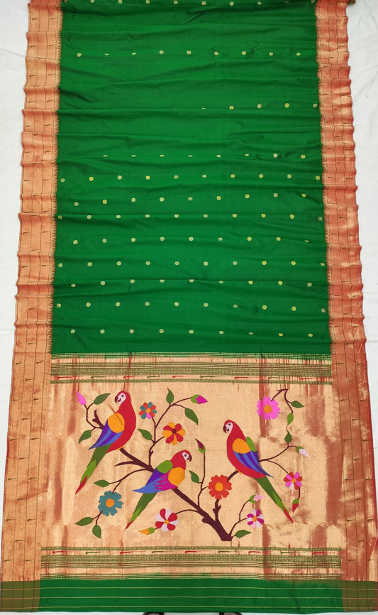 Nitara | Single Muniya Brocade Paithani Silk Saree