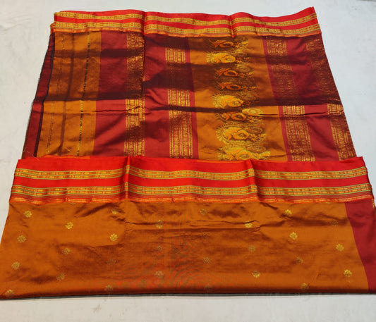 Chasmum | Narayanpeth Saree Semi Soft Silk