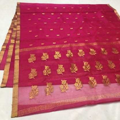 Kajjanbai | Katan Silk Chanderi Saree