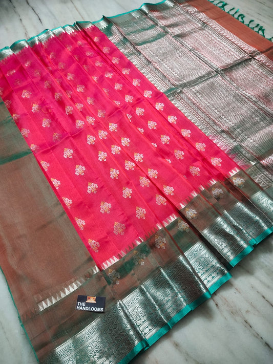 Dhriti | Mangalagiri pure Handloom orginal pattu by pattu (silk by silk)