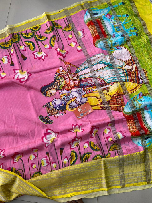 Aaria | Pure Handloom Mangalagiri Cottonsilk Saree