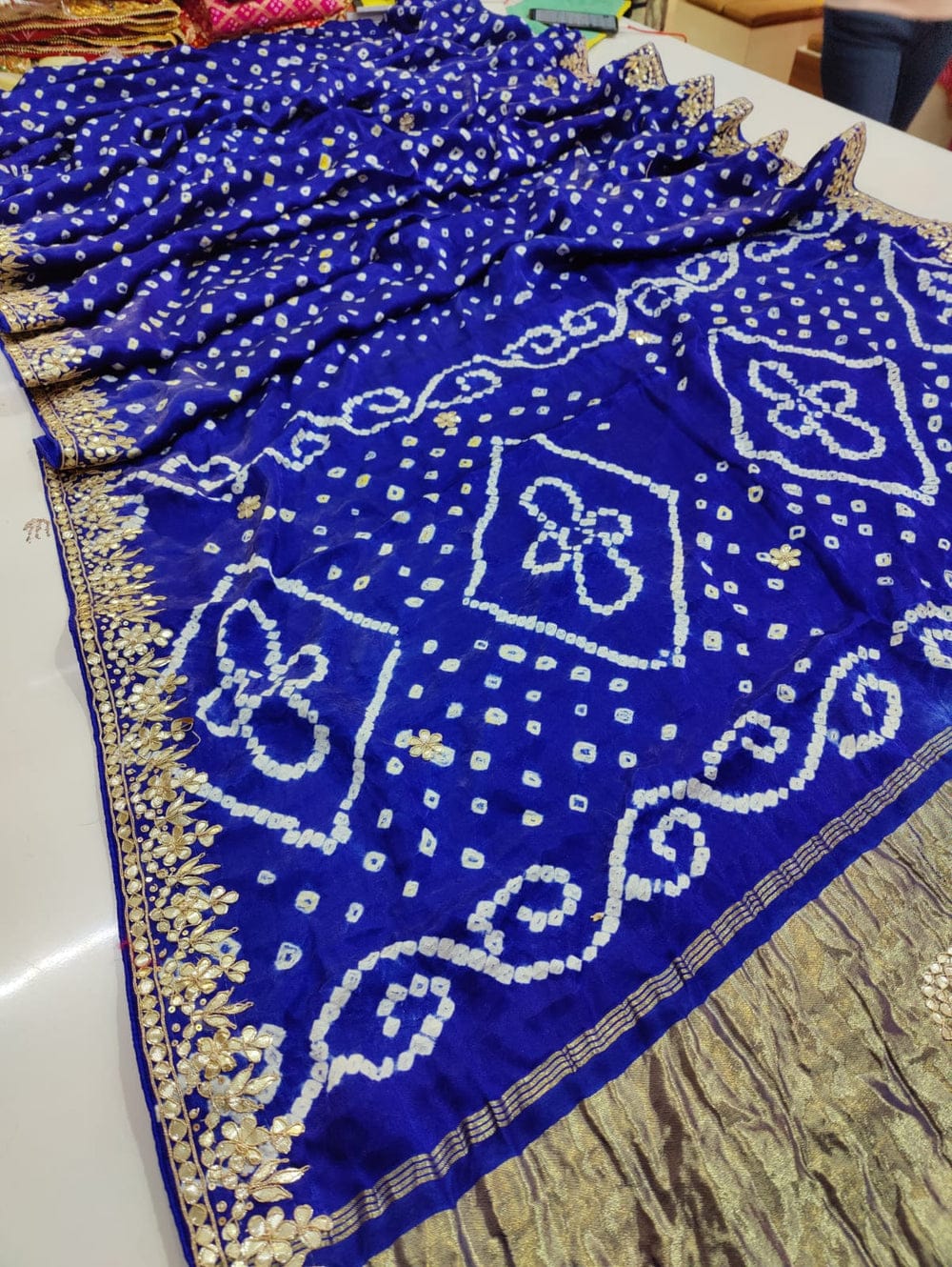 Amaira | Pure Modal Gaji Silk Bandhani Saree