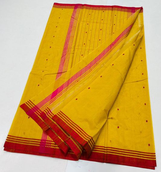 Geetika | Chanderi cotton | turmeric with red