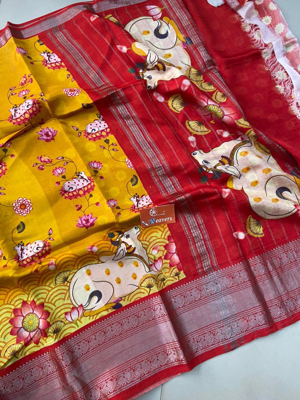 Yami | Pure Handloom Mangalagiri Cottonsilk Saree