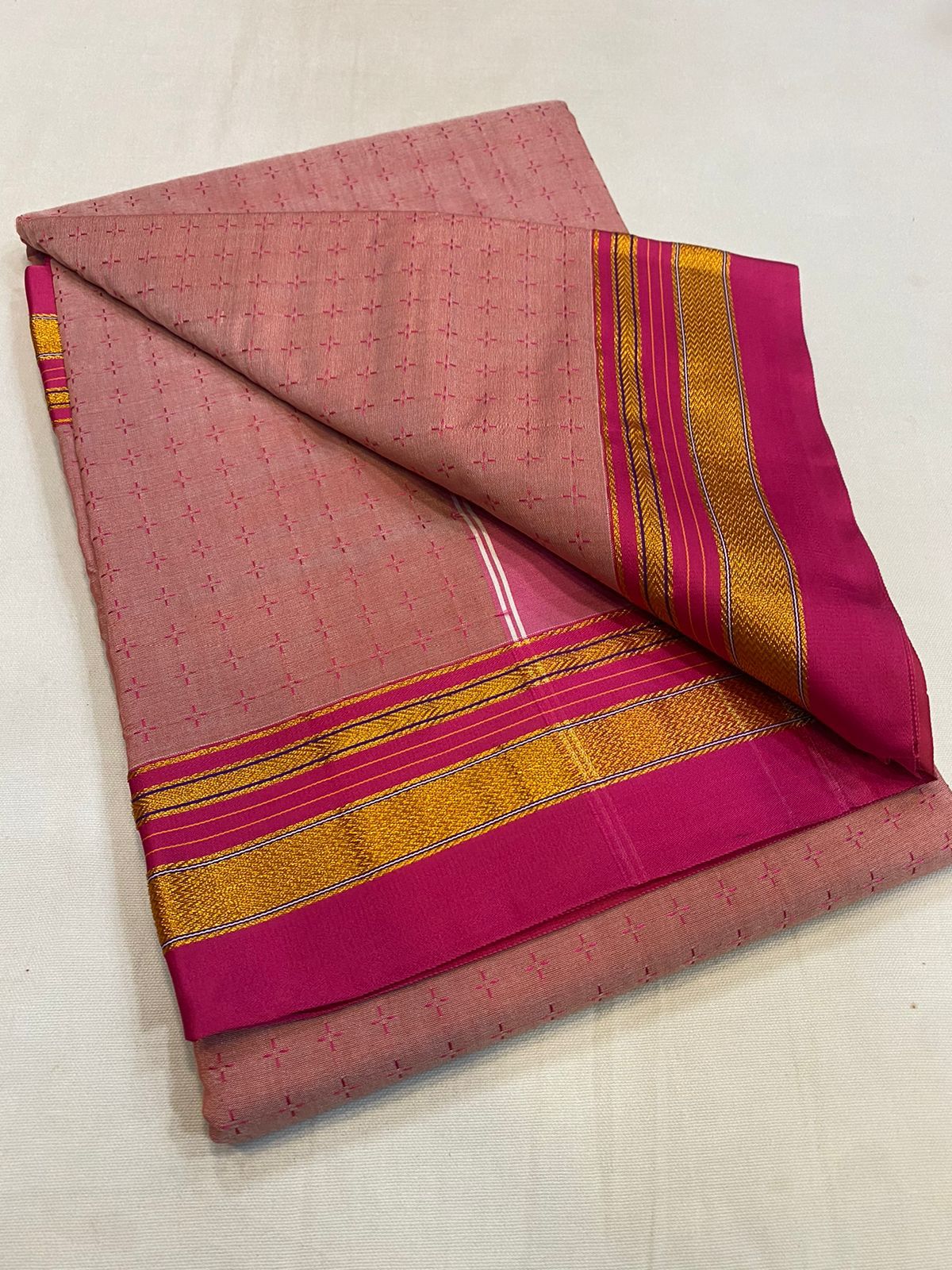 Raksha | Chukki Star Ilkal and Art silk With Cotton Saree