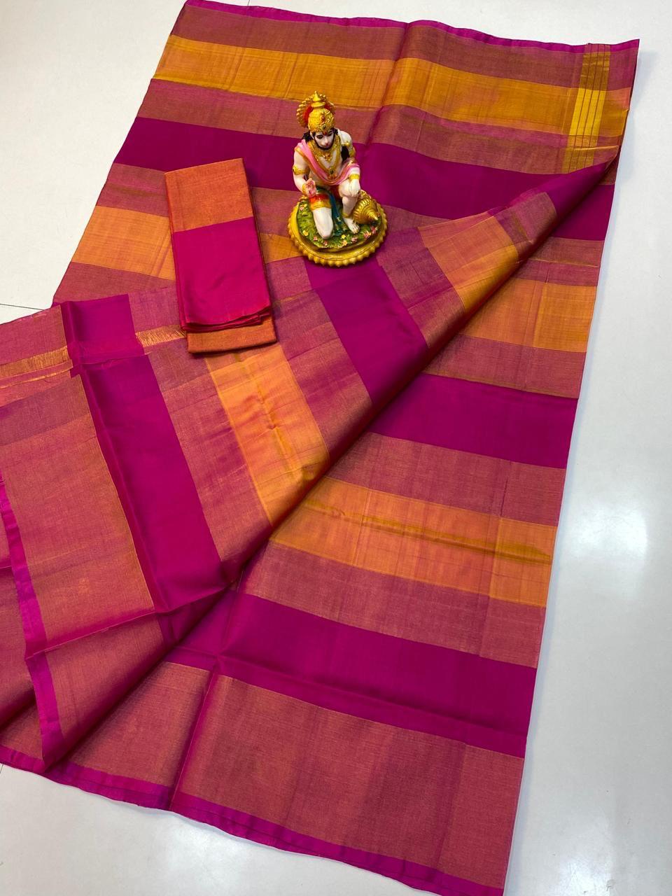 Deepika| HANDLOOM UPPADA PURE PATTU SAREES