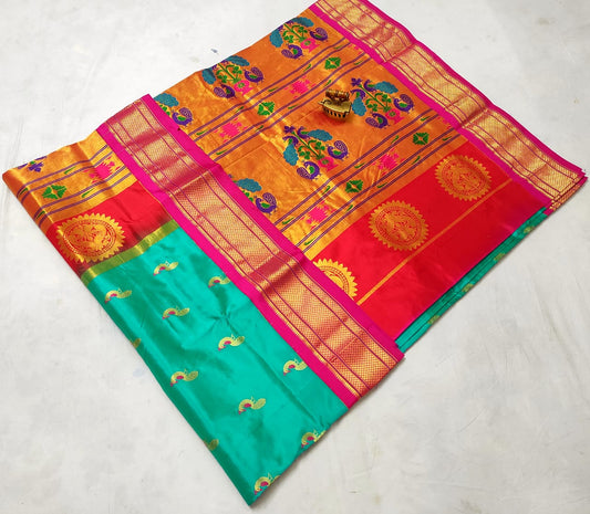 Alia | Powerloom Kadiyal Paithani Silk Saree