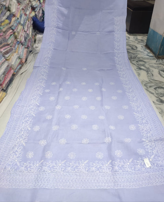 Bhavini | Pure cotton chikankari saree