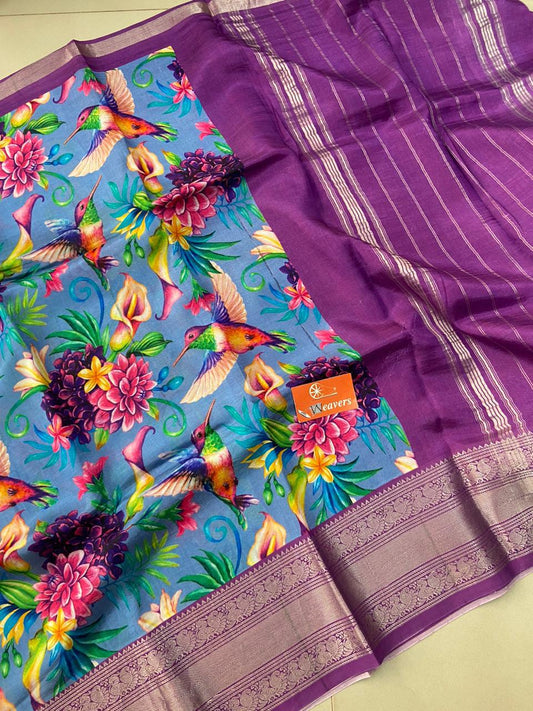 Waheeda | Pure Handloom Mangalagiri Cottonsilk Saree