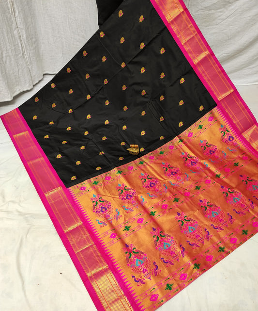 Hema | Powerloom Kadiyal Paithani Silk Saree