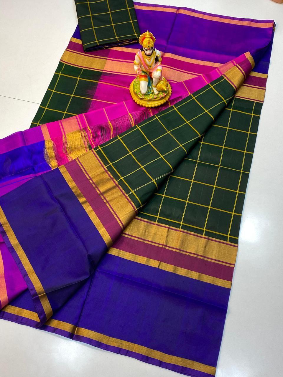 Anushka | HANDLOOM UPPADA PURE PATTU SAREES