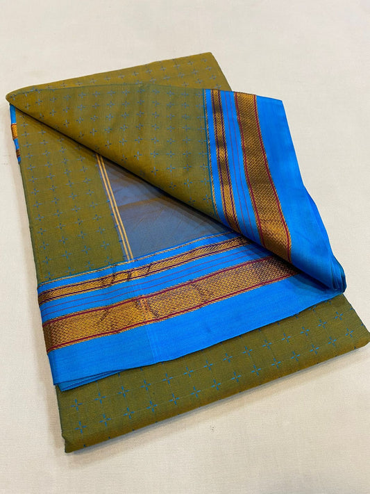 Tanmayi | Chukki Star Ilkal and Art silk With Cotton Saree